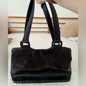 Monsac Sleek Black Shoulder Bag